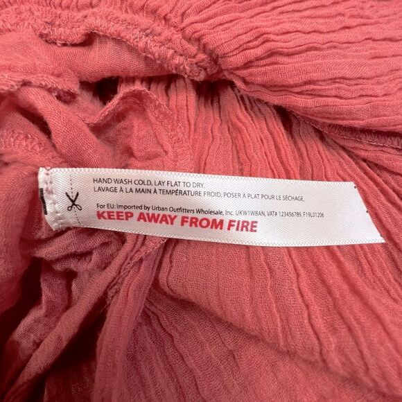 FREE PEOPLE WOMENS TUNIC RED LINED SIZE S P - Picture 5 of 9